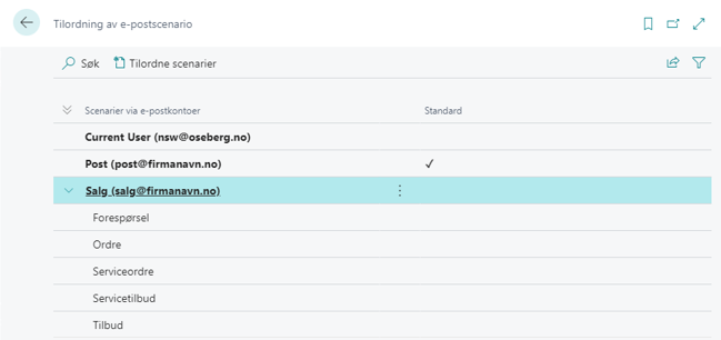 Tildeling Av E Post Scenario 5