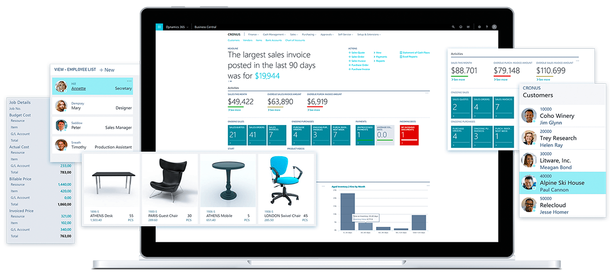 ERP-skyløsningen Dynamics 365 Business Central