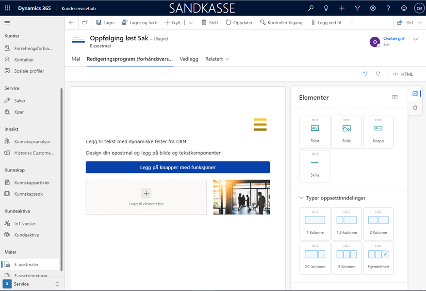 Ferdige E Postmaler Dynamics Customer Service