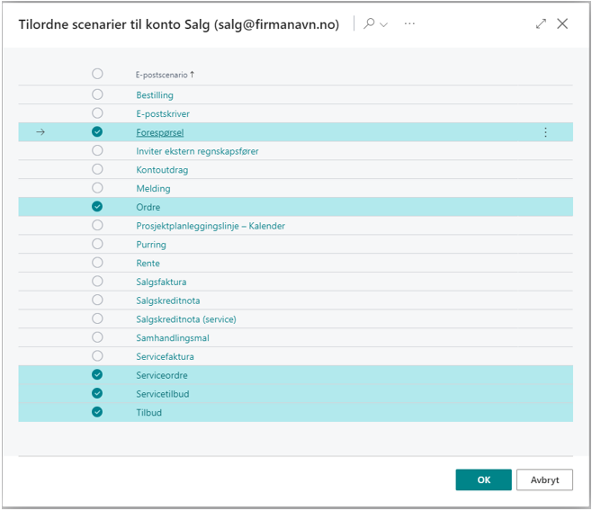 Tildeling Av E Post Scenario 4