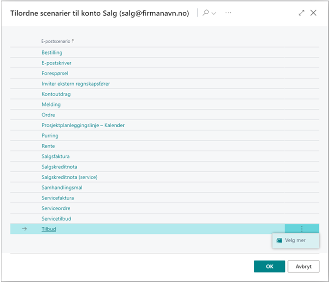 Tildeling Av E Post Scenario 3